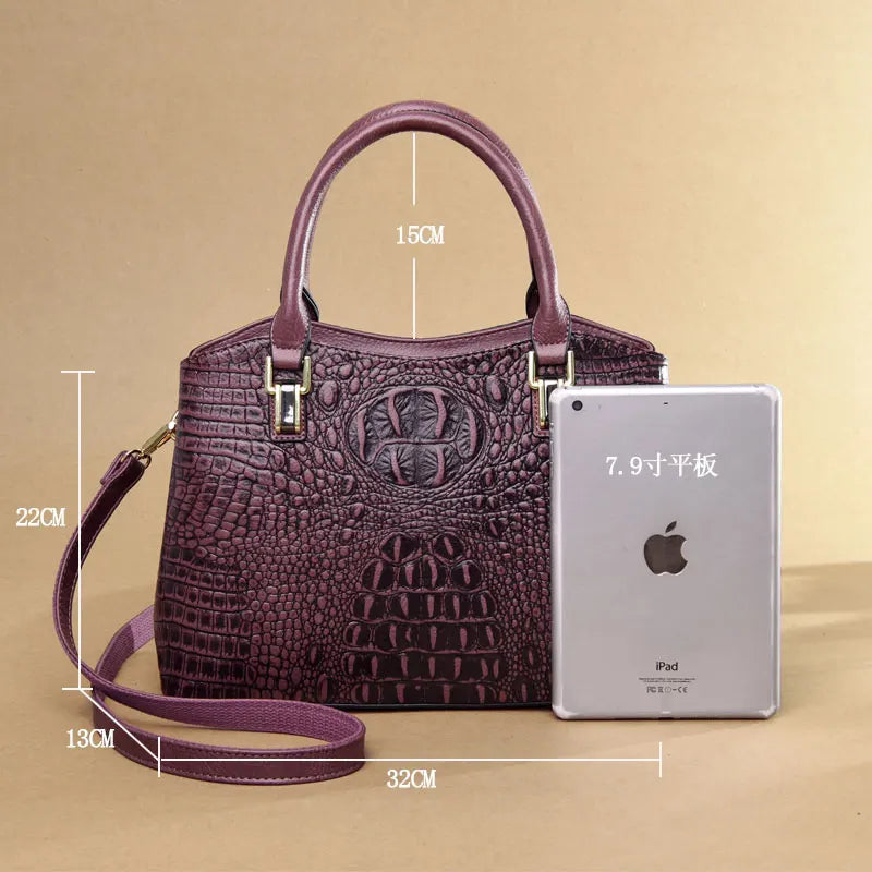 Women Bag Leather Crocodile