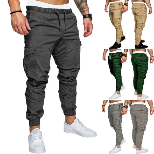 Men Casual Pencil Jogger Cargo Pants