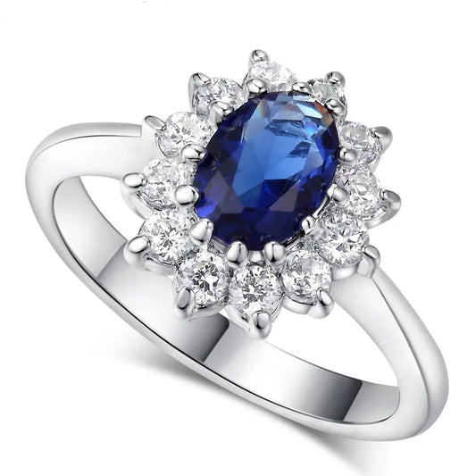 Wedding Ring Blue Crystal - admstore