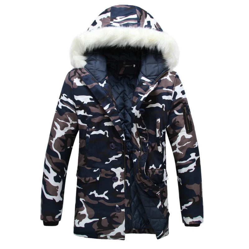 Winter Men Thick Camouflage Jacket - admstore