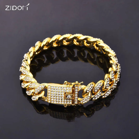 gold color Men bracelet - admstore