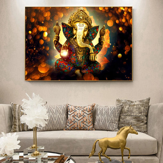 Lord Ganesha Canvas Paintings