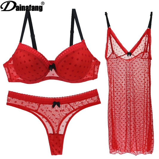 Women Set Nightgown Cup and Underwear - admstore