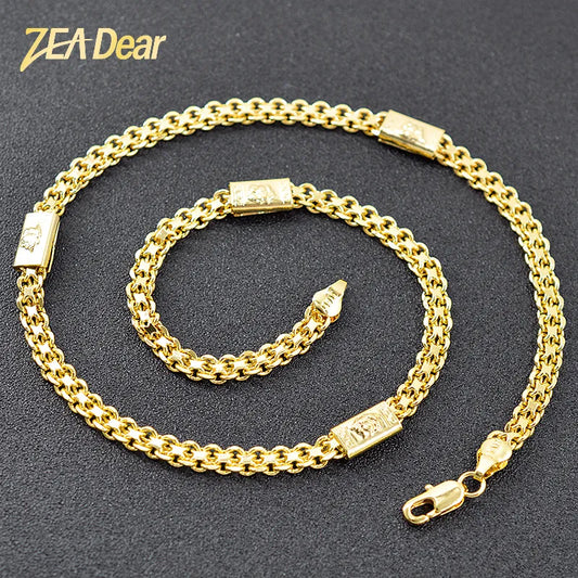 18K Gold Plated Necklace Unisex - admstore