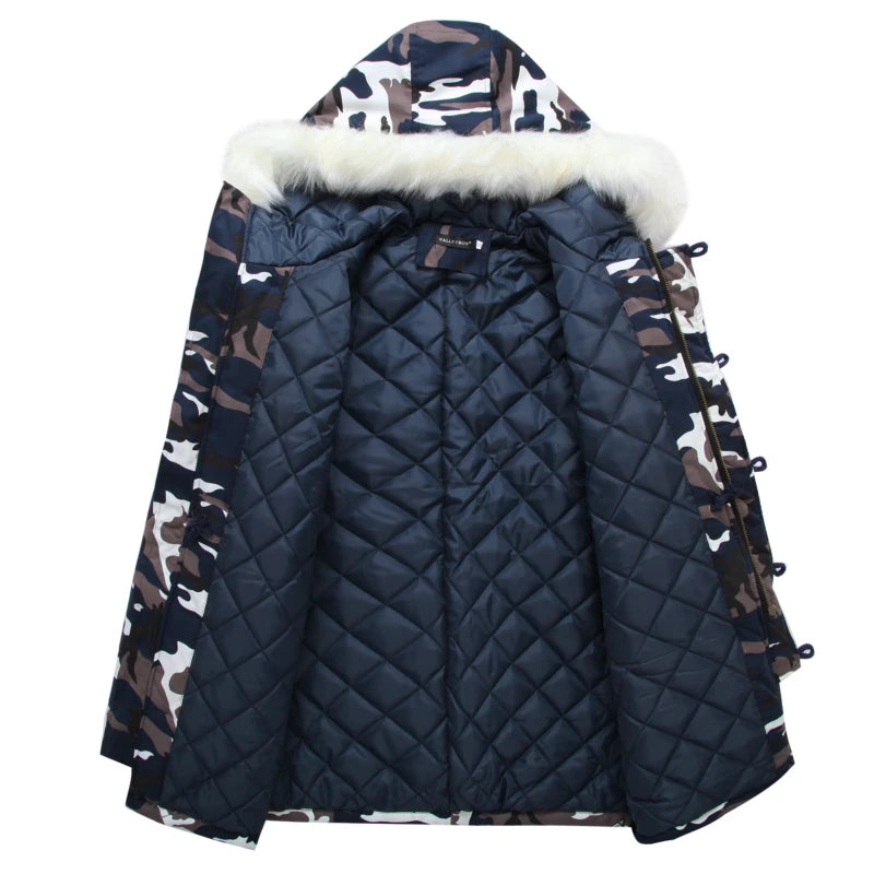 Winter Men Thick Camouflage Jacket - admstore