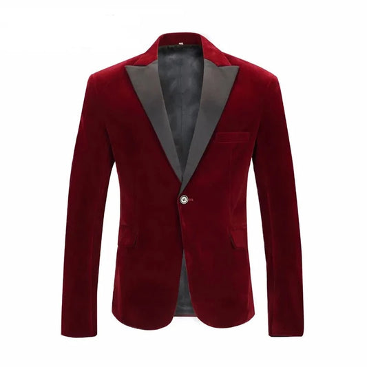 Men Velvet Blazer