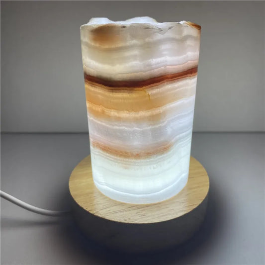 Natural Quartz jade Crystal Lamp