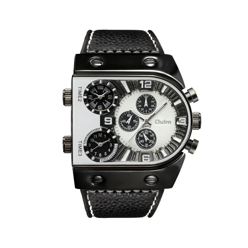 Reloj de acero dorado para hombre