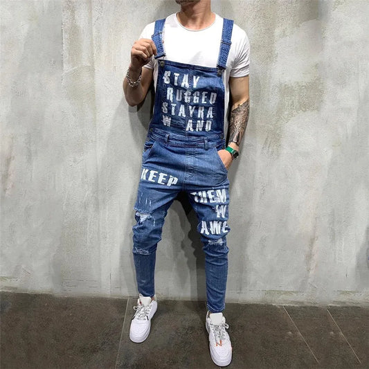 Men Jeans dungarees - admstore