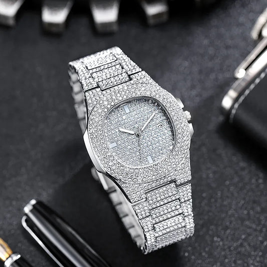 Reloj Mujer Diamante Cuarzo Lujo