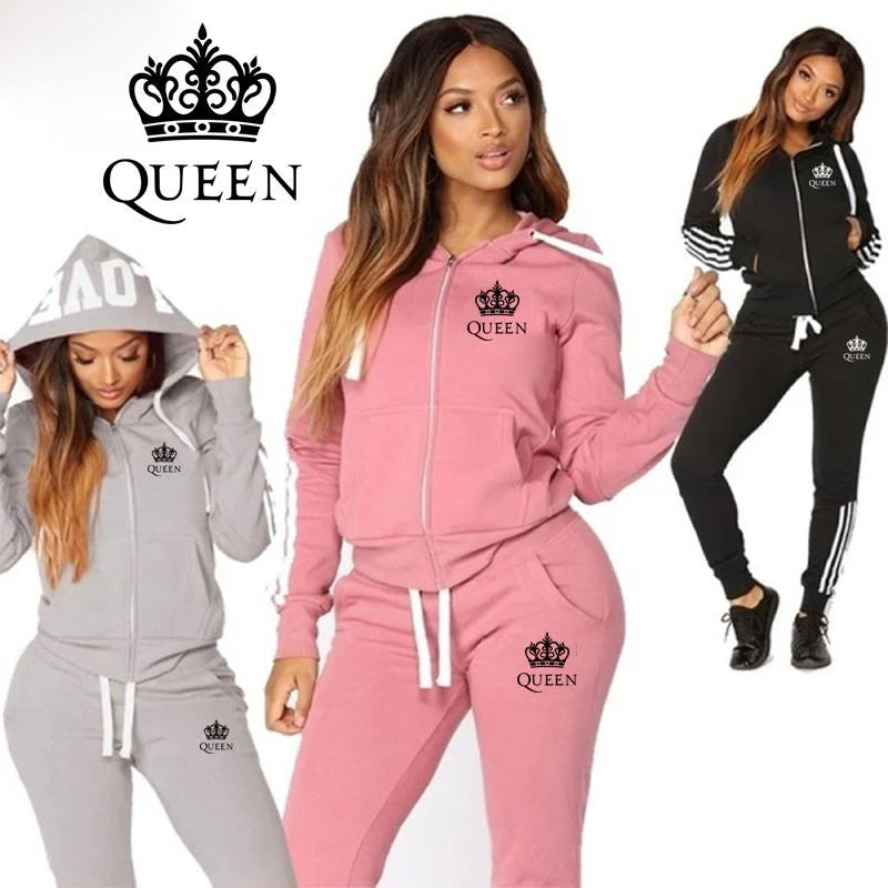 Queen Casual Fashion Tracksuit