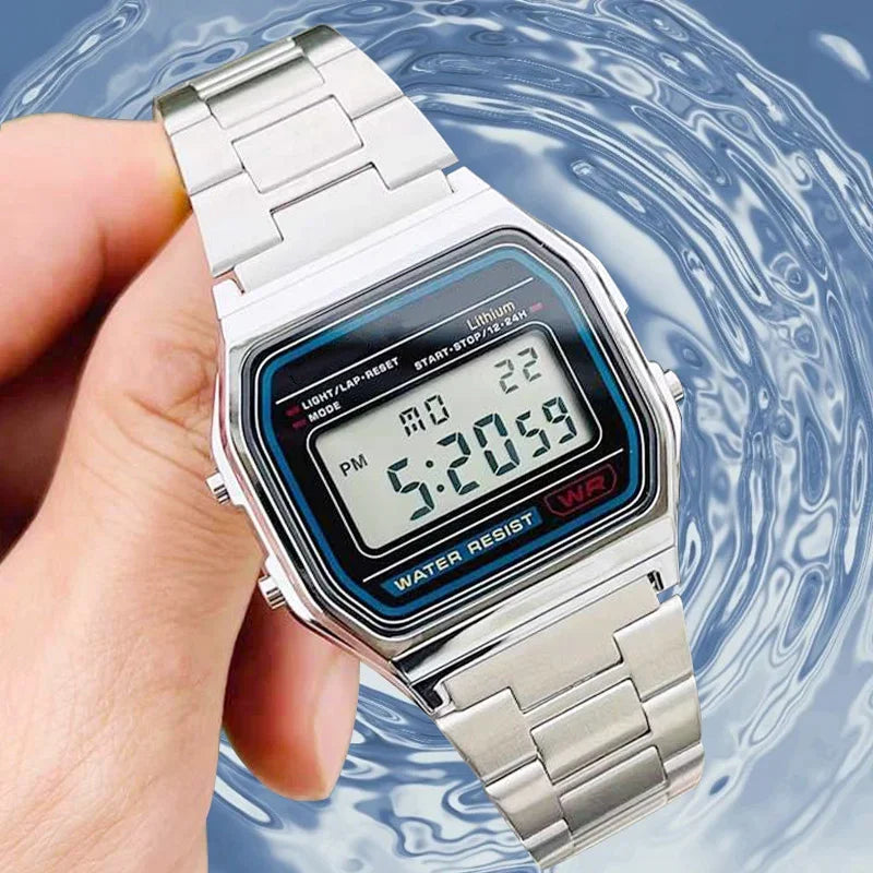 Reloj Hombre Acero Inoxidable Resistente Al Agua