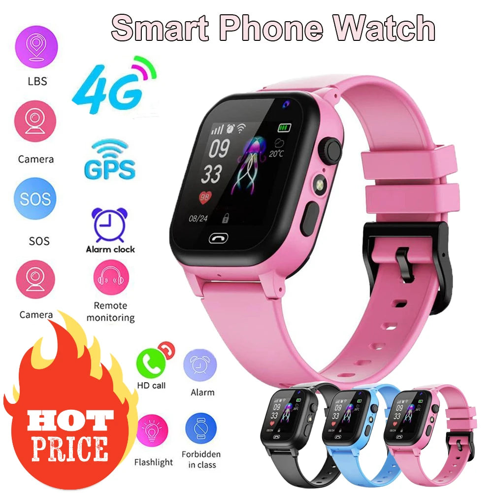 Kids 4G Smart Watch SOS GPS Location - admstore