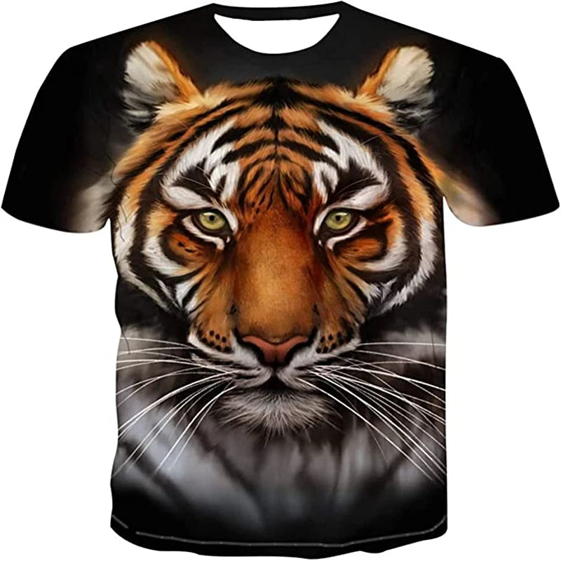 Men 3D Tiger graphic t shirts