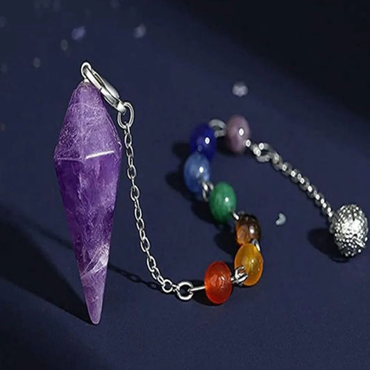 Natural Stone Crystal Pendulums