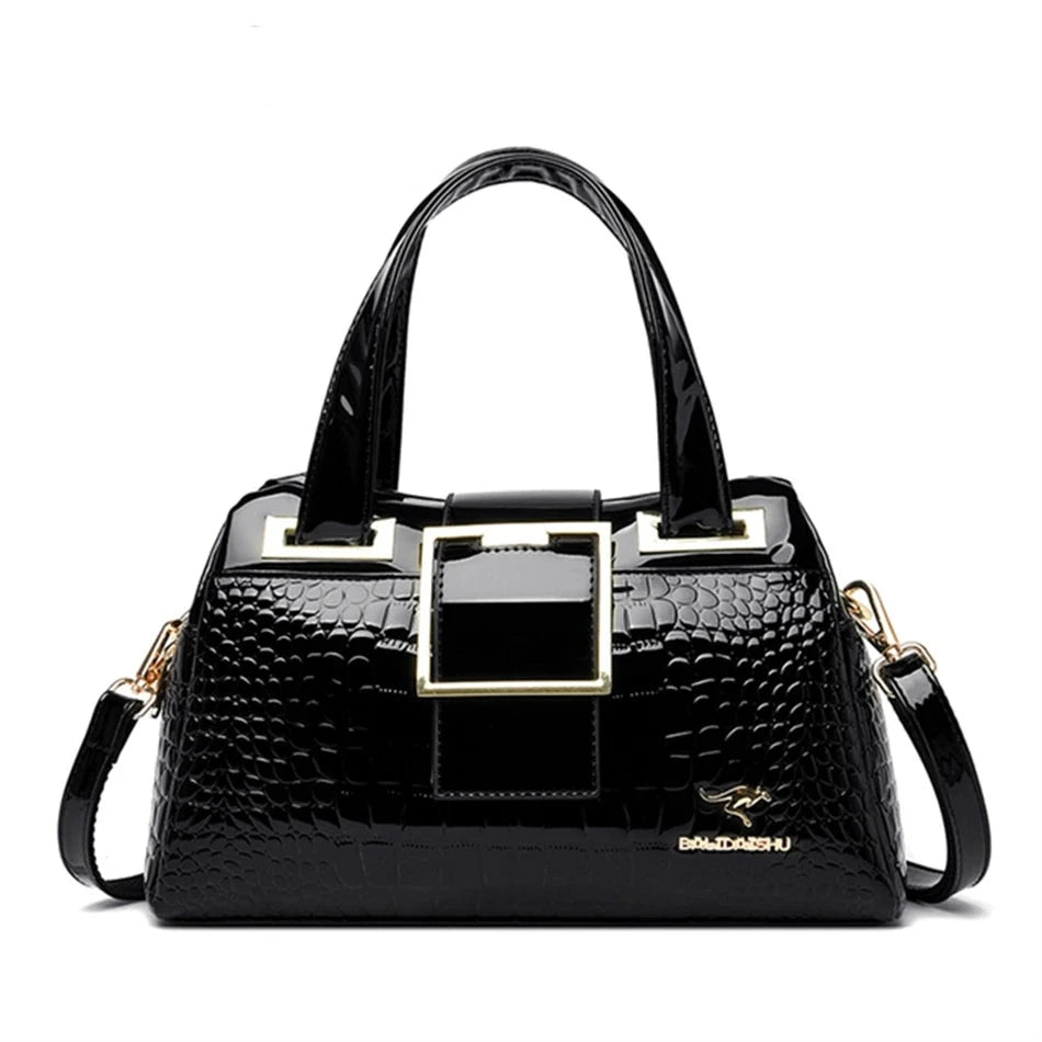 Women Crocodile Leather Casual Bag