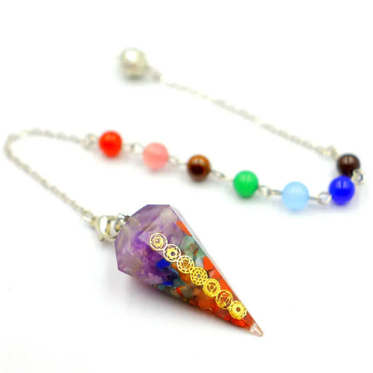 7 Chakra Crystal Pendulums