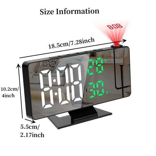 Reloj despertador con rotación de 180°.