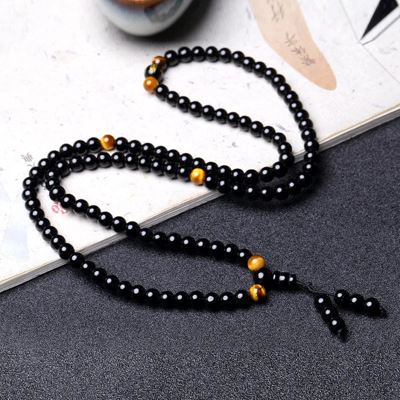 Black Obsidian Buddha Bracalet - admstore