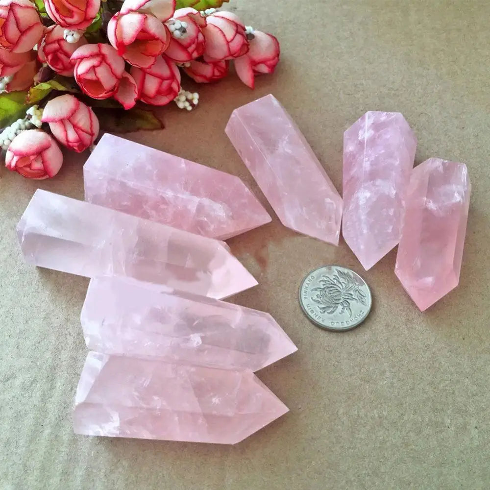 Pink Fluorite 50-60MM Quartz