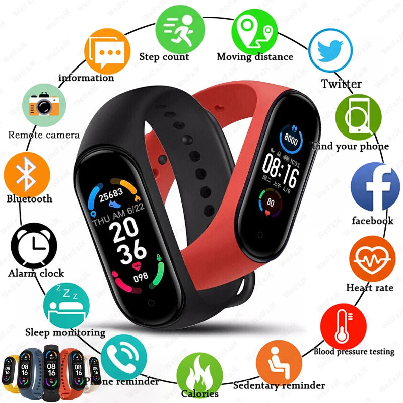 M6 Smart Watch Unisex Apple-Android - admstore